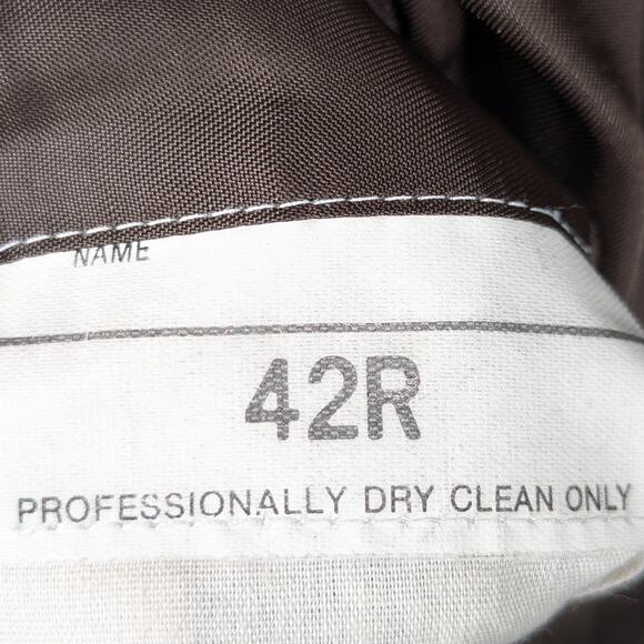 Silver Loom 42R Men's Blazer Gray Two Button Made in USA Vintage Suit Jacket - Picture 4 of 6